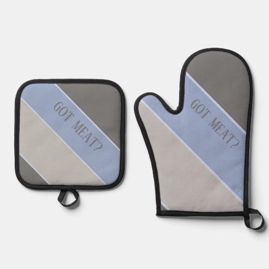 Fleisch got? ofenhandschuh & Topflappen-Set (Vorderseite)