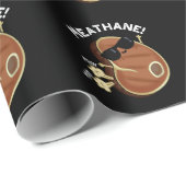 Fleisch-Hane Funny Farting Fleisch Pun Dark BG Geschenkpapier (Rolleneckpunkt)