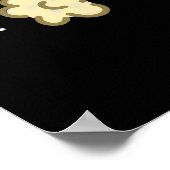 Fleisch-Hane Funny Farting Fleisch Pun Dark BG Poster (Ecke)