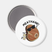 Fleisch-Hane Funny Farting Meat Pun Magnet (Vorderseite/Rückseite)
