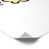 Fleisch-Hane Funny Farting Meat Pun Poster (Ecke)