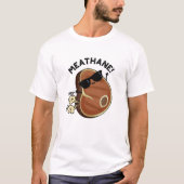 Fleisch-Hane Funny Farting Meat Pun T-Shirt (Vorderseite)