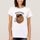 Fleisch-Hane Funny Farting Meat Pun T-Shirt (Vorderseite)