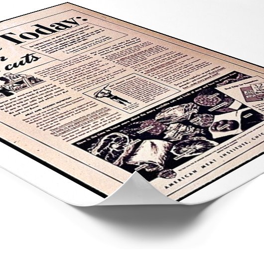 Fleisch heute: poster (Ecke)