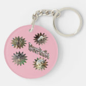 Fleisch in Star-Formen mit Logo, Schlüsselanhänger (Rückseite)