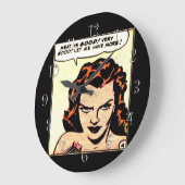 Fleisch ist gut! große wanduhr (Winkel)