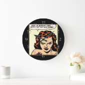 Fleisch ist gut! große wanduhr (Zuhause)