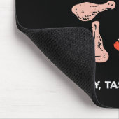 Fleisch ist lecker Bbq lustige Barbecue-Grill Männ Mousepad (Ecke)