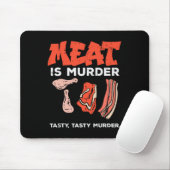 Fleisch ist lecker Bbq lustige Barbecue-Grill Männ Mousepad (Mit Mouse)