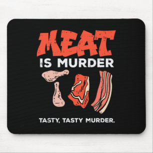 Fleisch ist lecker Bbq lustige Barbecue-Grill Männ Mousepad
