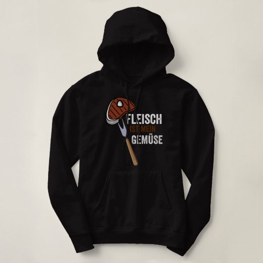 Fleisch ist meine Gemüsesuppe, die in der GRILLEN  Hoodie (Design vorne)