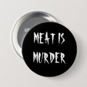 Fleisch ist Mord Button (Vorne & Hinten)