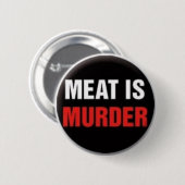 Fleisch ist Mord Button (Vorne & Hinten)