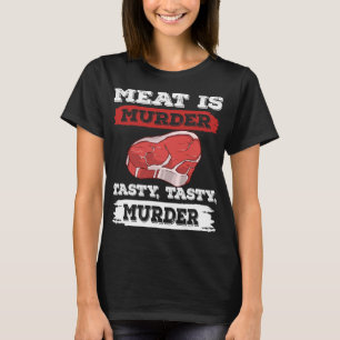 Fleisch ist Mord eine leckere Mord Grillen Grill 2 T-Shirt