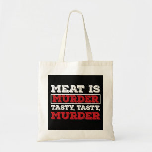 Fleisch ist Mord eine leckere Mord Grillen Grill Tragetasche