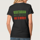Fleisch ist Mord - Fleisch-bekämpfend T-Shirt (Rückseite)