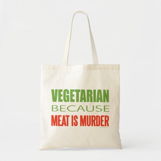 Fleisch ist Mord - Fleisch-bekämpfend Tragetasche (Vorne)