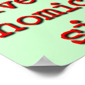 Fleisch ist Mord Funny Print Poster Spaß (Ecke)