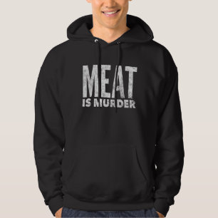 Fleisch ist Mord grün Hoodie