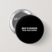 Fleisch Ist Mord Lecker Lecker Mord Sarkastische B Button (Vorne & Hinten)