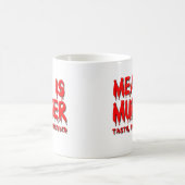 Fleisch ist Mord-lustiger Tassen-Spaß Kaffeetasse (Mittel)