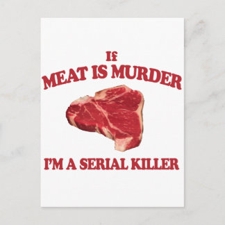 Fleisch ist Mord Postkarte