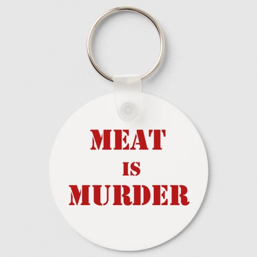 Fleisch ist Mord Schlüsselanhänger (Vorderseite)