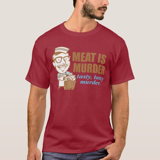 Fleisch ist Mord T-Shirt (Vorderseite)