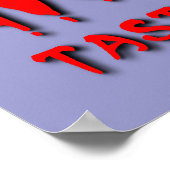 Fleisch ist Murder Funny Poster Spaß (Ecke)