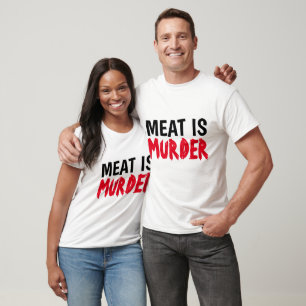 FLEISCH IST MURGER T - Shirt, vegetarische Vegan T-Shirt