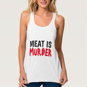 FLEISCH IST MURGER T - Shirt, vegetarische Vegan Tank Top