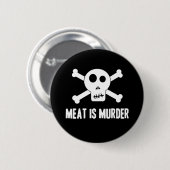 Fleisch ist Murmelknopf Button (Vorne & Hinten)