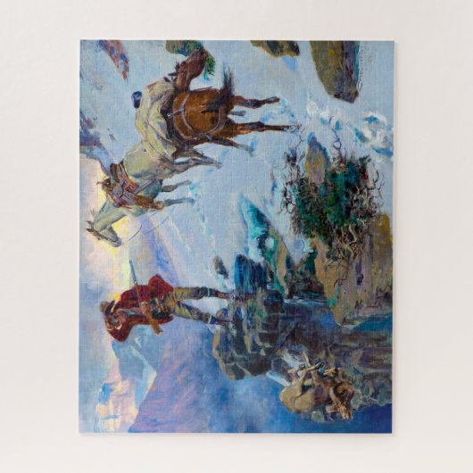 Fleisch ist nicht Fleisch, bis es im Pan von Russe Puzzle (Vertikal)