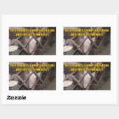 Fleisch kommt aus Leiden, Veganem Aktivismus Rechteckiger Aufkleber (Blatt)