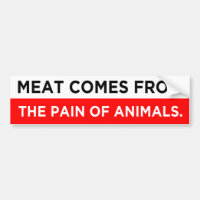 Fleisch kommt von den Schmerzen der veganen Tiere