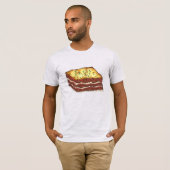 Fleisch Lasagna Lasagna Restaurant Küche Italienis T-Shirt (Vorne ganz)