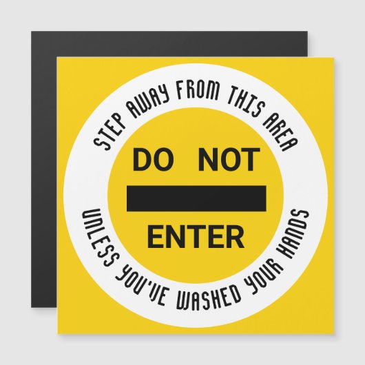 Fleisch Lebensmittelhygiene Waschhandschuhe Magnet (Vorne/Hinten)