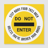 Fleisch Lebensmittelhygiene Waschhandschuhe Magnet (Vorderseite)