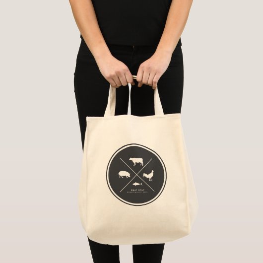 Fleisch-nur Lebensmittelgeschäft-Tasche Tragetasche (Vorderseite (Produkt))