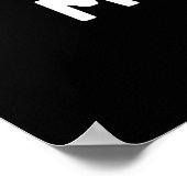 Fleisch oder Funny Meat Steak Pun Dark BG Poster (Ecke)