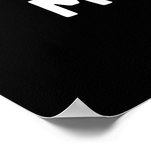 Fleisch oder Funny Meat Steak Pun Dark BG Poster (Ecke)