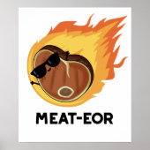 Fleisch oder Funny Meat Steak Pun Poster (Vorne)