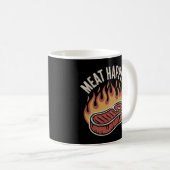 FLEISCH PAPPENS Funny GRILLEN Steak Grilling Kaffeetasse (VorderseiteRechts)