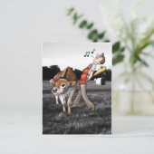 FLEISCH! Postkarte (Stehend Vorderseite)