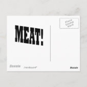 FLEISCH! Postkarte (Rückseite)