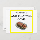 Fleisch Postkarte (Vorne/Hinten)