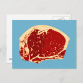 Fleisch Postkarte (Vorne/Hinten)