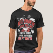 Fleisch-rauchendes Schweinefleisch, das T-Shirt (Vorderseite)