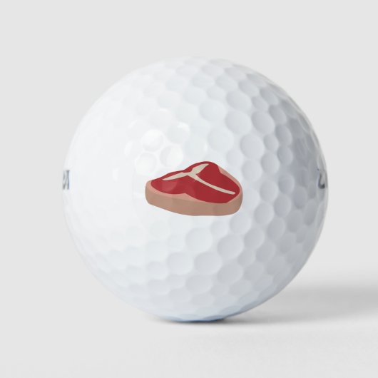 Fleisch Roh Steak Frisches Protein Schweineschlitt Golfball (Vorderseite)