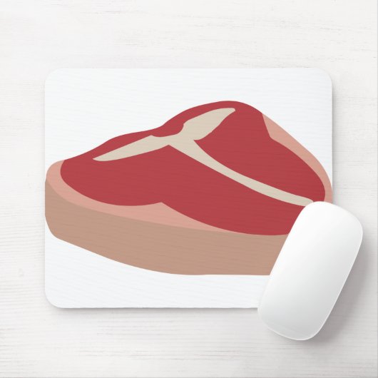 Fleisch Roh Steak Frisches Protein Schweineschlitt Mousepad (Mit Mouse)